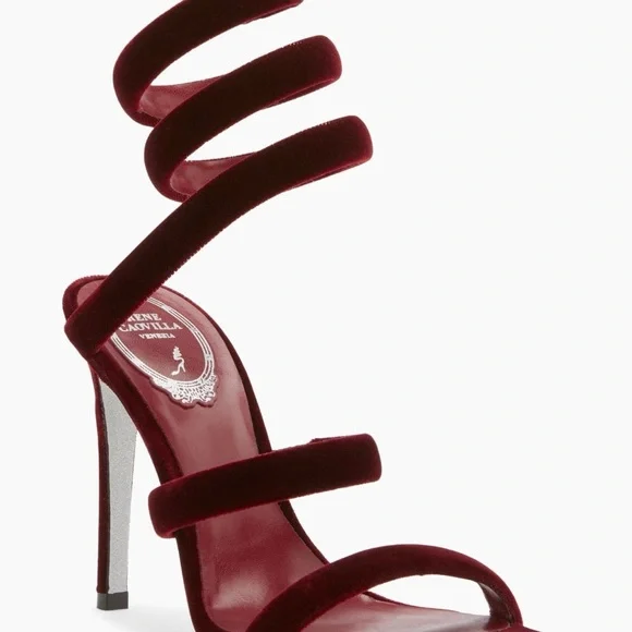Rene Caovilla's Velvet Cleo sandals - Picture 8 of 9